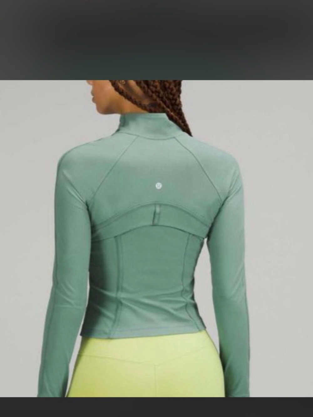 Lululemon Athletica Ribbed Cropped Define Jacket, Tidewater Teal